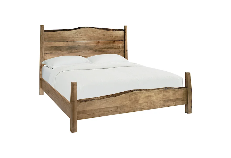 Bench Made Maple King Panel Bed by Bassett at Esprit Decor Home Furnishings